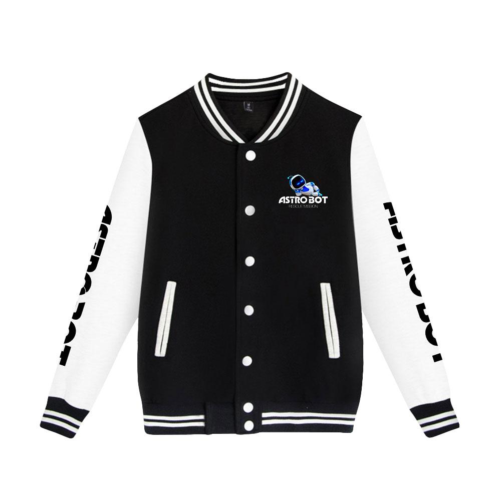 Astro Bot Bomber Jacket Women Men Oversized Harajuku Fashion Baseball Coat Jacket Female Streetwear Spring Autumn Bomber Outwear
