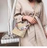 SCIONE Straw Small Bag Female New Summer Forest Woven Silk Scarf Fairy Bucket Bag Girl Messenger Beach Bag