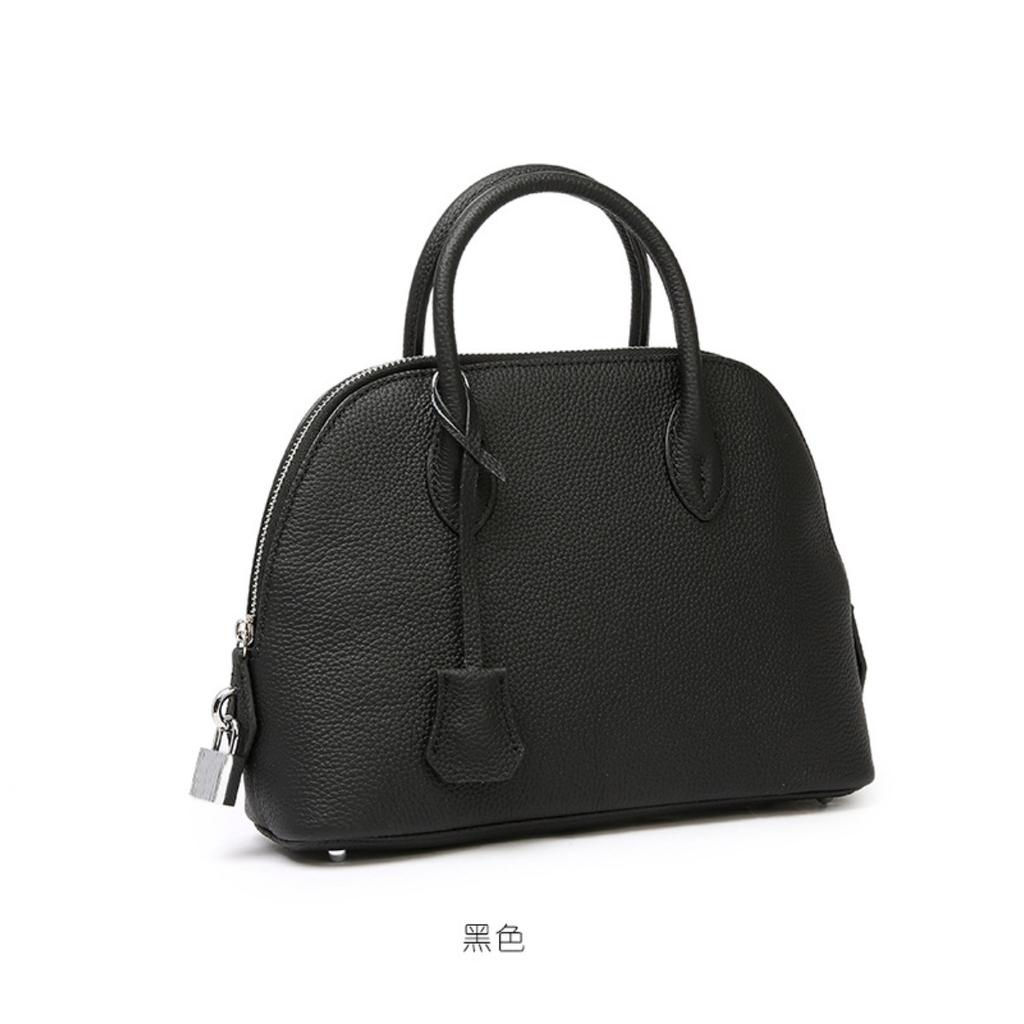 Bags bag 2025 light luxury niche large-capacity bowling bag, high-end leather messenger women's bag shell bag
