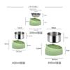 Eco-Friendly1PC Stainless Steel Cat Bowl, 15° Inclined Pet Food Dish with Non-Slip Base, Anti-Choke Feeder for Cats/Kittens/Dogs
