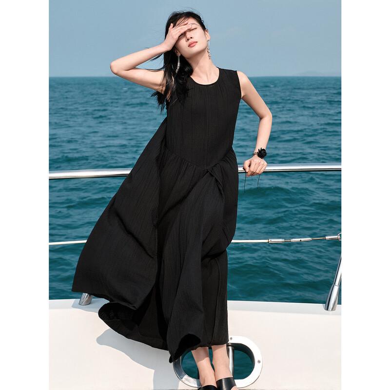 Annaco Lyocell Bubble Cotton Sleeveless Dress