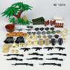 Small Military Weapon Accessories Kit With Plastic Bricks For Diy Construction Enthusiasts