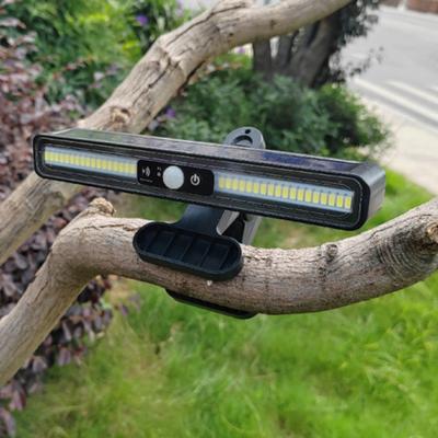 Solar Landscape LED Lamp Waterproof Decorative Stair Clip Light Human Induction Solar Light