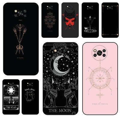 Moon Tarot Witch Ouija For Xiaomi Poco X3 Pro Jeunes Black Waterproof For Xiaomi Poco X3 NFC Mobile Phone Skin Case Accessories