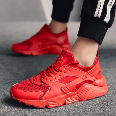 Fashion Lace-up Men's Sports Shoes Breathable Mesh Sneakers Non-slip Running Shoes Big Size Jogging Shoes