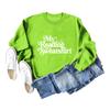Cross-Border European & American Fashion Casual Letter Print Round Neck Sweatshirt
