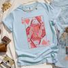 100Cotton Tee Queen of Hearts Alice In Wonderland Feminist Shirt Retro Boho Vintage Graphic Tee Loose Unisex Y2K Tee Streetwear