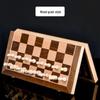 Brangdy Wooden Magnetic Chess & Checkers Set