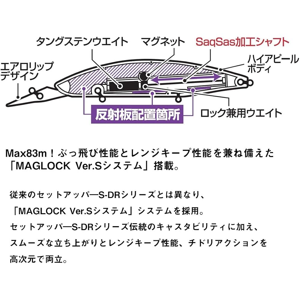 Daiwa SLZ Set Upper FB 125SDR-LI LI Chart Back Fishing Lure 125mm