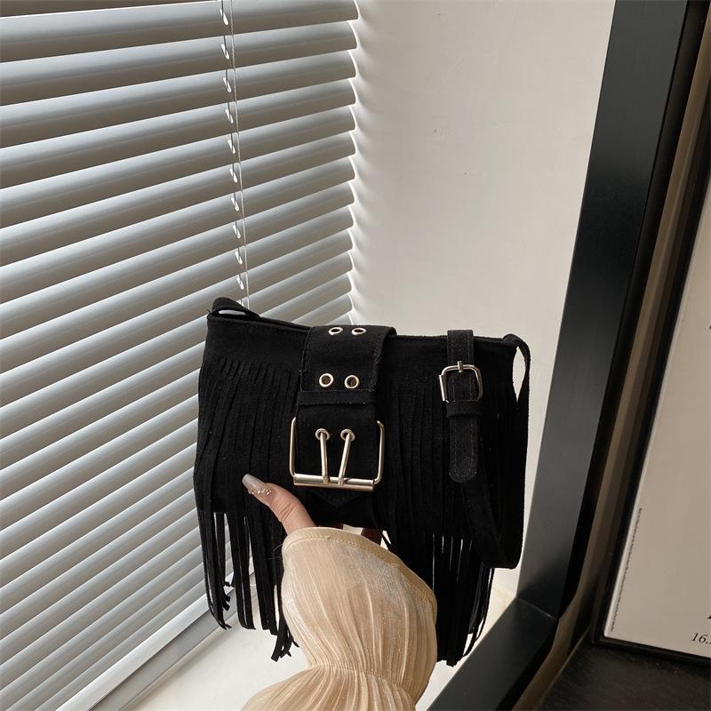 2025 Frosted Tassel Women's High-end Versatile Shoulder & Crossbody Phone Bag