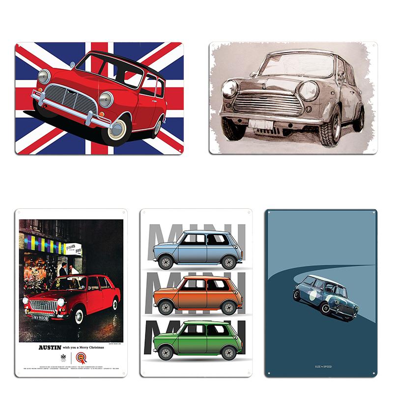 Austin Mini Cooper Countryman Poster Metal Plaque Pub Garage Plaques Club Home Design Tin Sign Poster