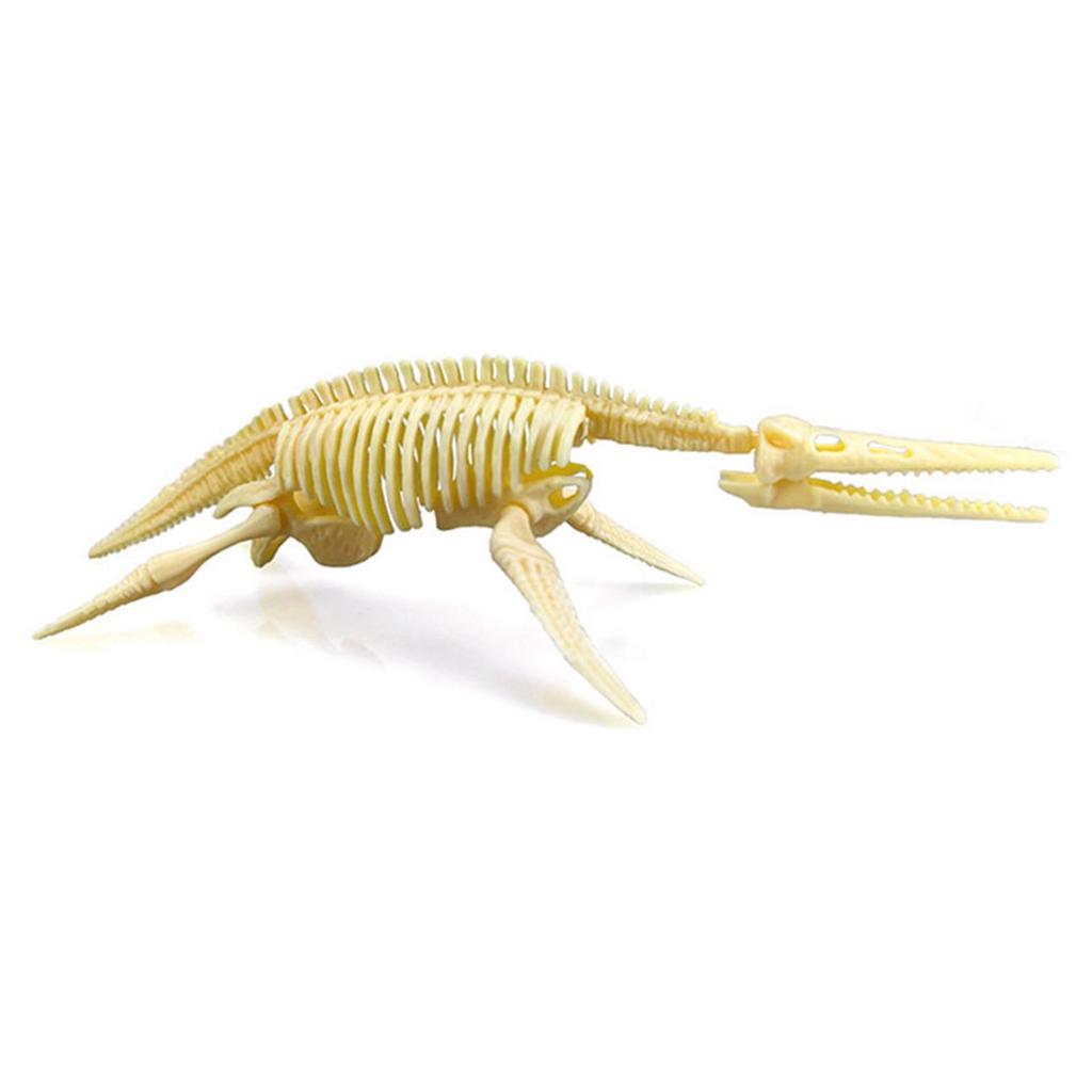 7 Pieces Plastic Dinosaur Skeleton Toys Figures Carfts Collection Educational Gift