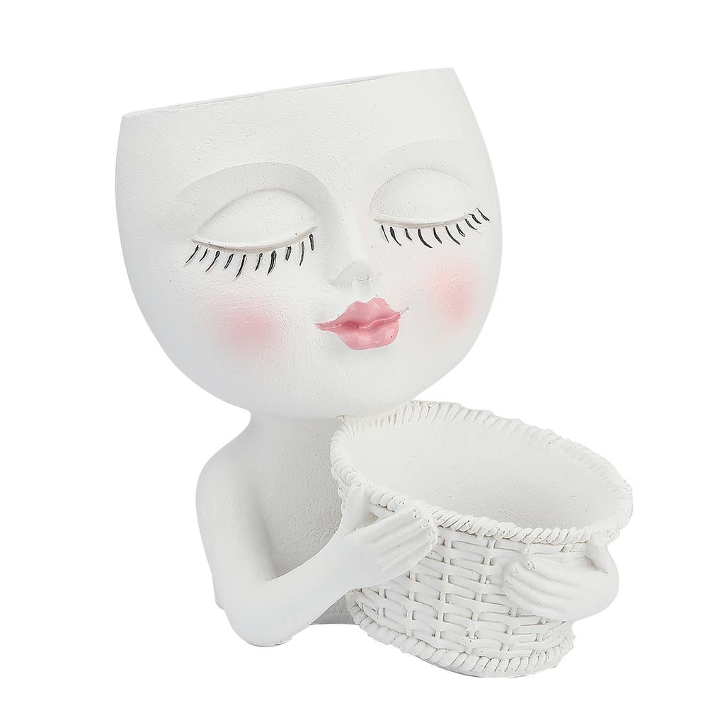 Ghiveci Mannequin Rășină Creativ Ghiveci Dublu Față Ghiveci