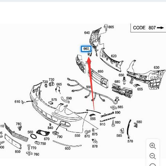 Front Bumper Spray Nozzle Cover for Mercedes-Benz E-Class W211 E260, Part Numbers 2118801705 & 2118801805