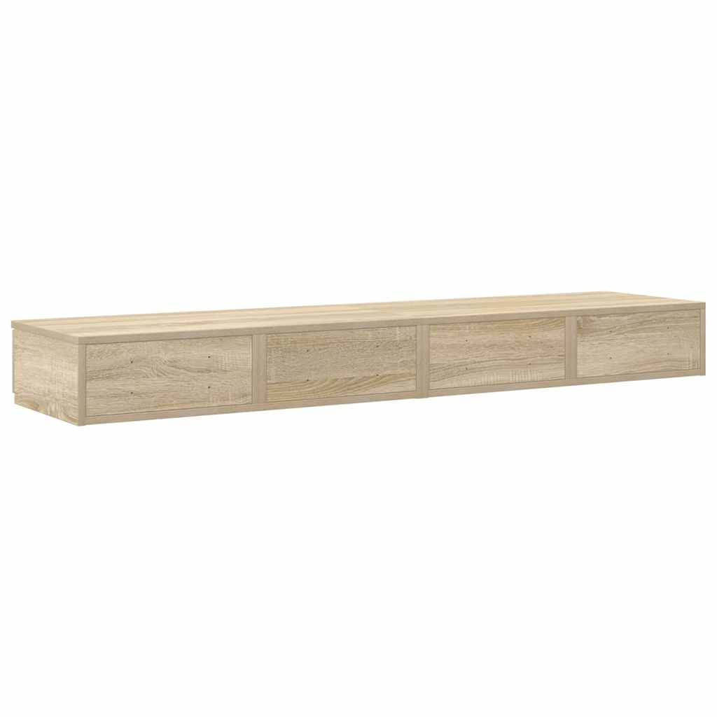 Bed Drawers Sonoma Oak 140 x 36.5 x 16.5 cm Particleboard
