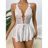 New Sexy Lingerie Crotchless Lace Bra And Underwear Set Women Lace Costumes Open Bra Underwear Sexy Dress Women Bodysuit