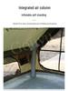 Army Green 6.3m² Inflatable Camping Tent with Canopy - Waterproof, Ideal for Overnight Camping
