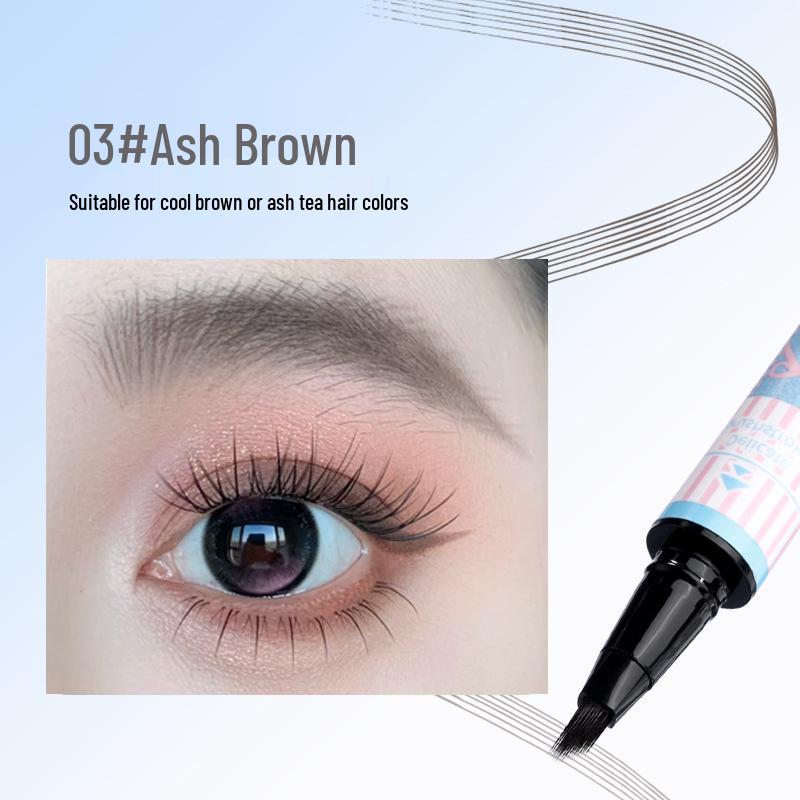 XIXI Water-Based Dual Eyebrow Pencil & Lower Lash Pen – Natural, Smooth, Multi-Pronged for Wild Brows – Free Shipping.