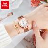 OPK 8115 New Original Quartz Wristwatch for Women Waterproof Mesh Steel Belt Digital Dial Luminous Elegant Simple Ladies Watch