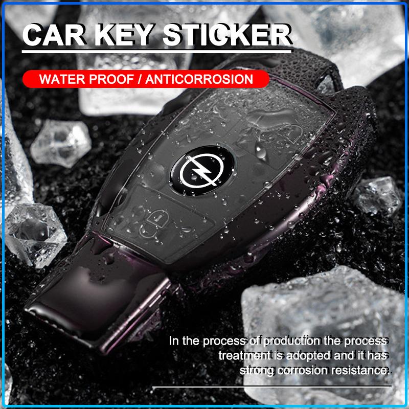 14mm Aluminum Car Remote Key Sticker Emblem Auto Accessories For Opel Astra H G J Insignia Mokka Zafira Corsa Vectra B C D