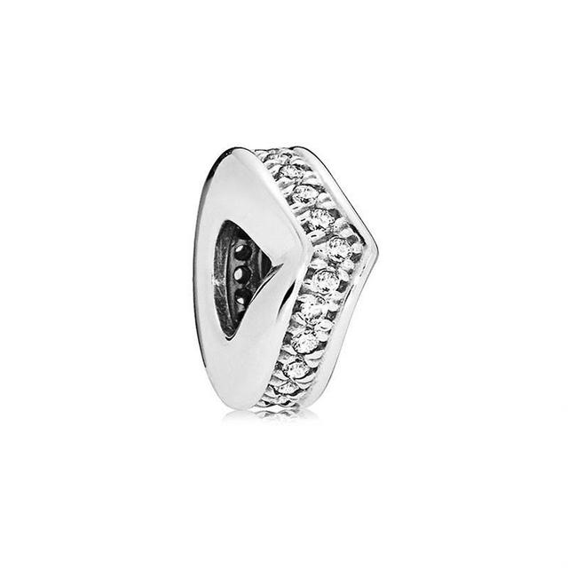 New Sparkling Round Openwork Love Heart Charm Bead Gift Fit Original Fashion Bracelet Diy Jewelry For Women