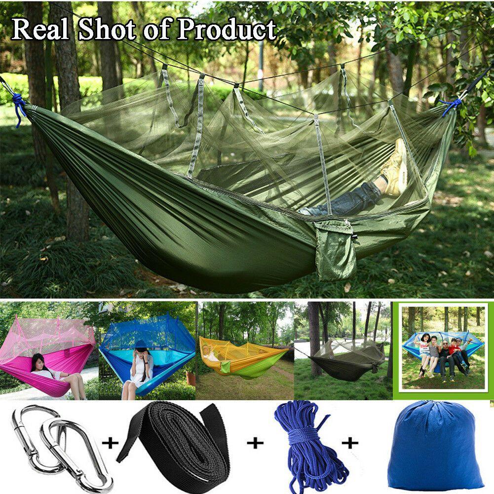 Premium Camping Double Person Travel Outdoor Tent Hammock Bed With Mosquito Net