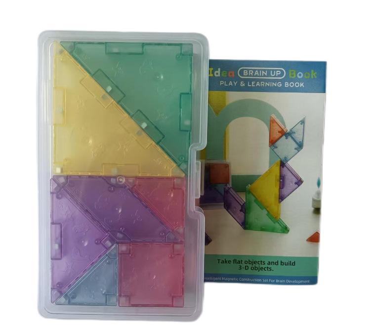 

Large Magnetic Window Blocks - Colorful Educational Building Toys for Kids