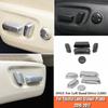 LHD! ABS Matte Silver Car Seat Adjustment Button Switch Cover Trim Accessories For Toyota Land Cruiser Prado 150 FJ150 2010-2017
