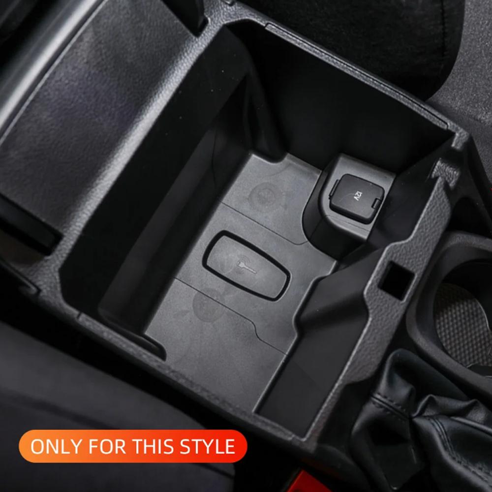 For Ford Ranger Everest 2023 2024 2025 ABS Armrest Storage Box Tray Plate Center Console Holder Container Organizer Accessories