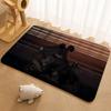 Anime Tears on a Withered Flower Floor Mat Floor Mat Soft Flannel Non-Slip Door  Rug for Living Room