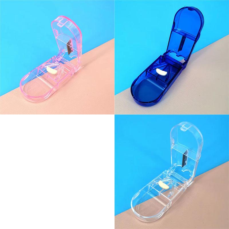 High Quality Pill Cutter Medicine Box Pill Cutting Splitter Drugs Tablet Cutter Divider Storage Case Pill Box Cases & Splitter