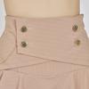 J Jane Double Button Striped Culottes (Beige)
