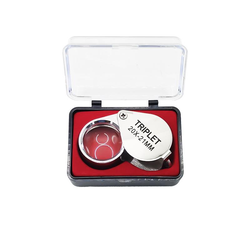 10x 20x 30x Jewelry Diamond Loupe Magnifier Tool Eye Magnifier Magnifying Glass Equipments Triplet Jewelers Eye Triplet Glass
