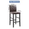 Elastic Short Chair Furniture Cover Spandex Fabric Printed Bar Stool Seat Covers Chair Protector Slipcovers For Cafe Dining Space Kitchen Washable