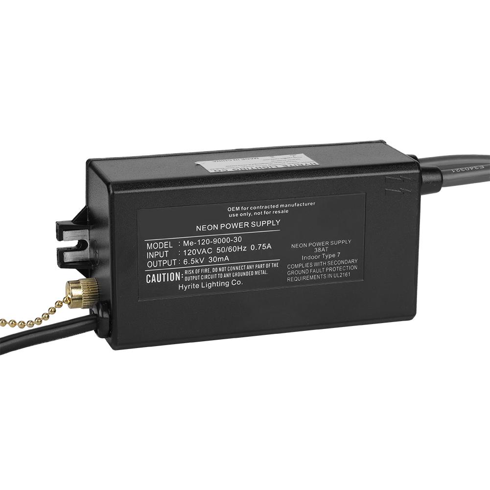 6.5KV 30mA Neon Light Electronic Transformer Power Supply Rectifier 120V US Plug