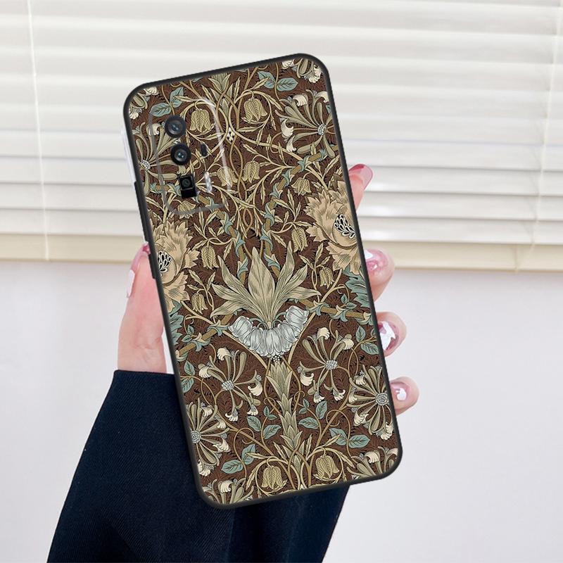 

William Morris Cover For Xiaomi 15 14 13 Ultra 11T 12T 13T 14T Pro POCO X7 Pro X3 X5 X6 M6 F5 F6 Pro Case POCO X7