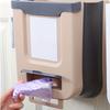 Pattumiera Pieghevole da Parete con Porta Sacchetti Integrato - Pattumiera Salvaspazio per Cucina/Porta Armadio, Pattumiera per Organizzazione Domestica