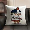 Anime B-Buldak Ramesn Cushion Cover Summer Breathable Linen Organic Fabric Double-Sided Printing Sofa Pillow Case Home Decor