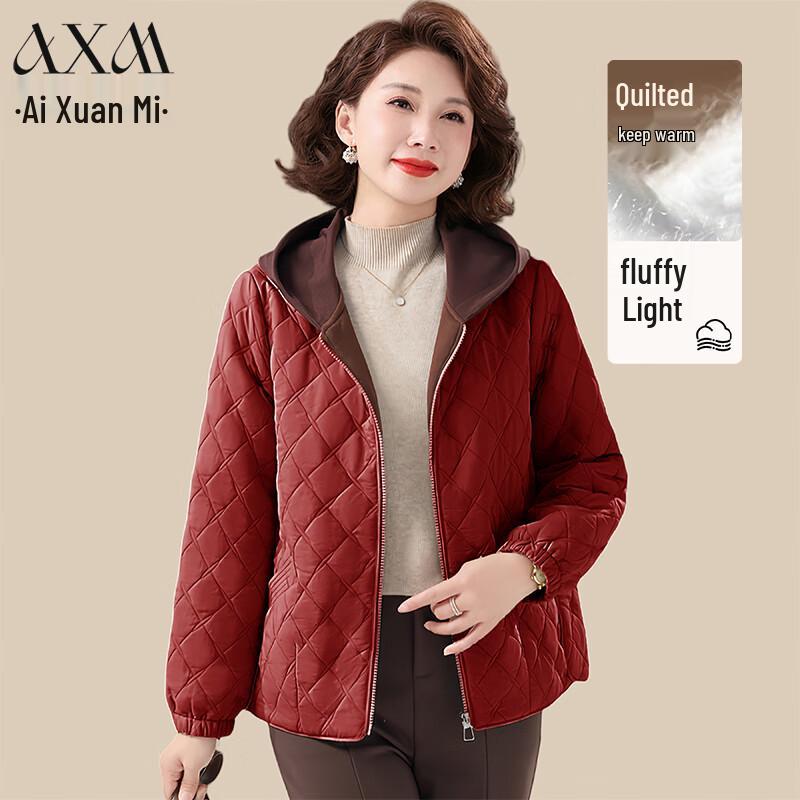 

AIXUANMI Women s Plus Size Padded Hooded Jacket 5XL