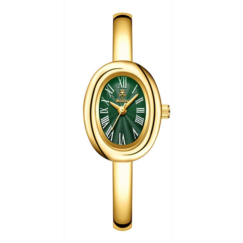 High-End Watches Oval Bracelets Women'S Watches Gold Watches Vintage Watches Simple Quartz Watches