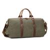 Vintage Canvas Large-Capacity Travel Bag, Men'S Hand Luggage Bag, Wind Cowhide Hand Bag