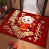 Blessing Words Goat Year Floor Mat Weaving Texture Sheep Door Mat  Spring Festival