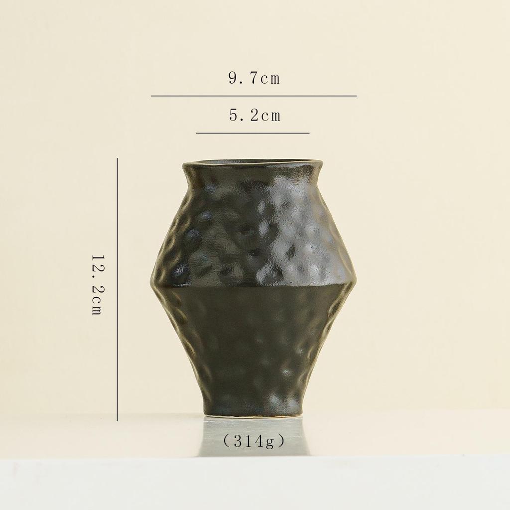 Modern Minimalist Ceramic Vase for Floral Arrangements - Chinese Style Decor for Dining Table & Living Room