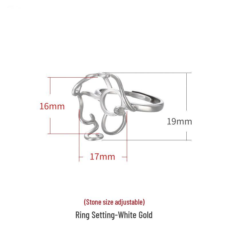 

Сделай сам Инкрустированный пчелиным воском держатель для кольца из жадеита - Модный унисекс аксессуар на указательный палец
