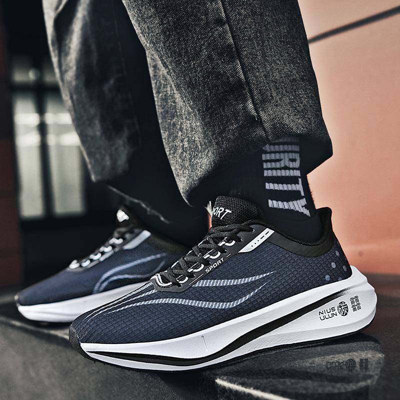 

Four Seasons Breathable Flying Weaving Sneakers Men s and Women s Ultra Light Shock Absorbing Popcorn Soft Sole Travel Shoes Couple Running Shoes 45