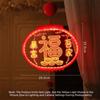 New Acrylic New Year Lantern Red With Tassel Red Hanging Lanterns Good Luck Fu Character Lights Chinese New Year