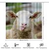 Sheep Fluffy Bathroom Shower Curtain Waterproof Wall Decor Home Decoration Modern Cute Animal Print 3D Customizable Printing