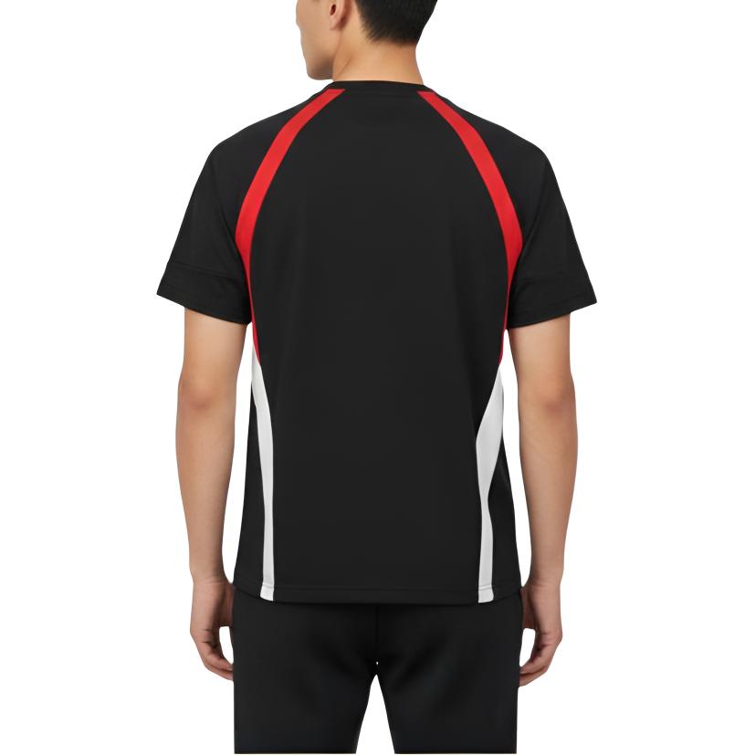Men's Adidas T Shirts Men's Black/White/Red Crew Neck