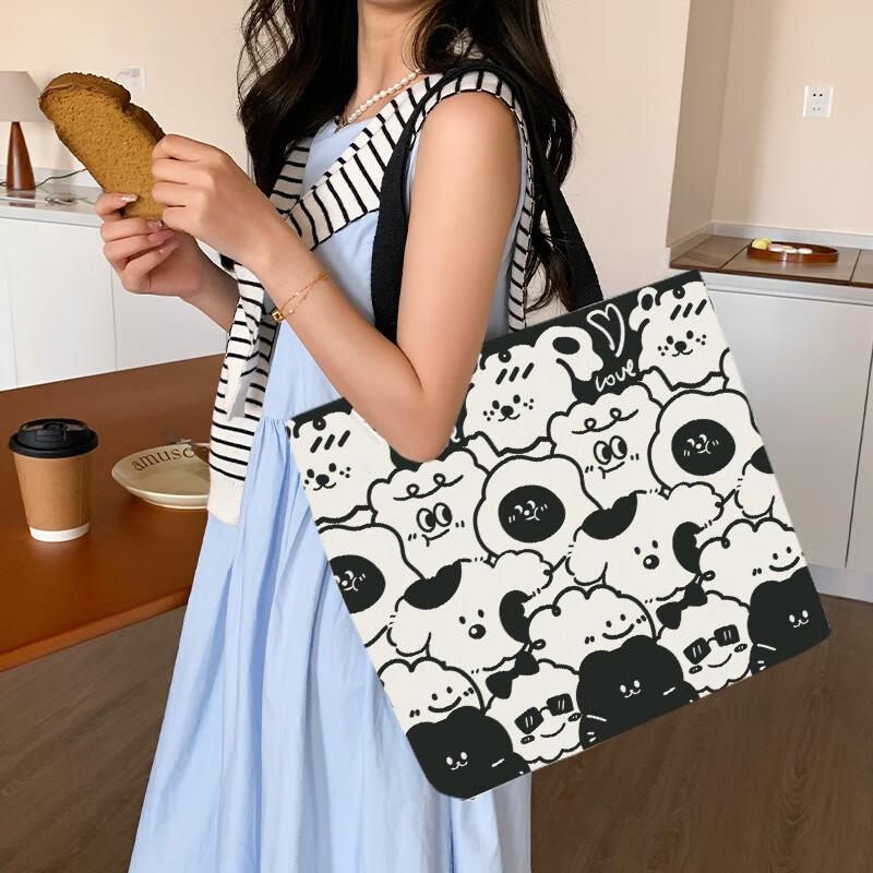 

Fumaide Women s Funny Animal Canvas Handbag & Shoulder Bag Set