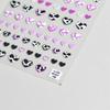 1pcs 5D Exquisite Purple Wisteria Flower Nail Art Stickers Flower Bow Nail Decoration Slider Decal Adhesive Transfer Part